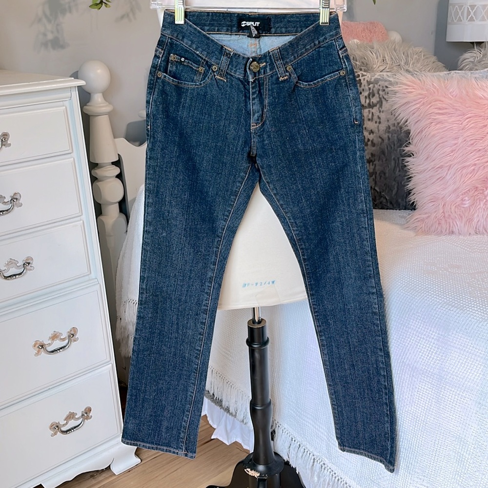 Split Jeans 26 Waist x 30 Length Low Risr